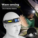 Axya Ultra Bright Headlamp with Motion Sensor and Fast USB Charging