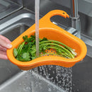 Axyaa Multifunctional Sink Drain Basket: Durable Colander Strainer Organizer for Kitchen