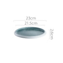 Axyaa Circular Ceramic Restaurant Service Plate Set