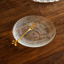 Axyaa High Relief Fruit Glass Plate Set
