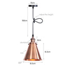 Axyaa Industrial Pendant Light for Kitchen Island & Dining Room - Adjustable Hanging Fixture