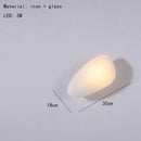 Nordic Glass LED Wall Lamp Gold Metal Home Decor Axyaa Gray Amber White Blue