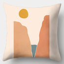 Axyaa Abstract Art Pillowcase: Parent-child Gift, Home Decor Square Cushion Cover