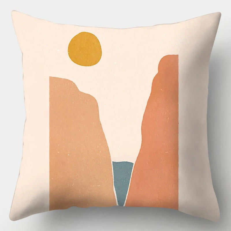 Axyaa Abstract Art Pillowcase: Parent-child Gift, Home Decor Square Cushion Cover