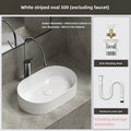 Axyaa Modern Ceramic Large Sink - Bathroom Vanity Basin for Balcony Bathroom.