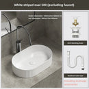 Axyaa Modern Ceramic Large Sink - Bathroom Vanity Basin for Balcony Bathroom.