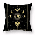 Axyaa Tarot Black Pillowcase 45x45cm for Home Decor and Living Room