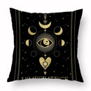 Axyaa Tarot Black Pillowcase 45x45cm for Home Decor and Living Room