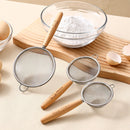Axyaa Stainless Steel Flour Sieve Fine Mesh Strainer Colander Pastry Baking Tools