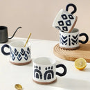 Axyaa Hand-painted Ceramic Mug 400ML Large Capacity Drinking Cup