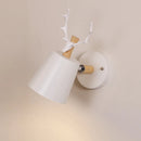 Axyaa Iron Antler Chandelier Kitchen Restaurant Bar Lighting E27, Nordic Minimalist Modern, Black White Wood