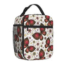 Butterflies Lunch Box Insulated Bag for Women Girls Teens | Axyaa Butterfly Bento Tote