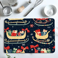 Axyaa Snowflakes Drying Mat: Absorbent Anti-Slip Placemat for Table Cup Drying Mats
