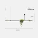 Axyaa LED Chandelier Plant Suspension Pendant Light - Black Kitchen Bar Dinning Room