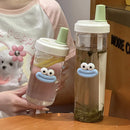 Axyaa Bubble Tea Water Bottle with Pearl Milk Tea Straw - 500/850ML Large Capacity