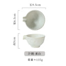 Axyaa Ceramic Seasoning Dish Set - Japanese Style for Sauces, Snacks & Dips