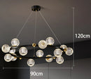 Axyaa Modern LED Pendant Chandeliers for Living Room Staircase Lighting
