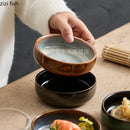 Axyaa Circular Seasoning Dish Set - Molecular Cuisine Snack Plate & Sauce Dish