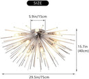 Axyaa Modern Dandelion Pendant Light Chandelier for Living Room & Dining Room