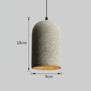Axyaa Nordic Ins Cement Pendant Light for Dining Bedroom Study Unique Decor