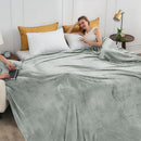 Axyaa Cozy Fleece Blanket Throw - Super Soft Microfiber Luxury Bed Blanket