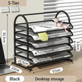 Axyaa Mesh Desk Organizer Set for Office Supplies Storage and Paper Organization