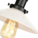 Axyaa White LED Wall Lights Industrial Style Bedside Lamp - Plug InaddAll