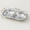 Axyaa Mini Stainless Steel Divided Children's Dinner Plate - Cute & Durable