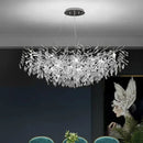 Modern Crystal Chandelier LED Pendant Lamp by Axyaa for Bedroom, Living Room & Dining Space