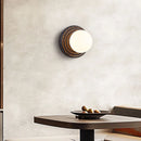 Axyaa Minimalist Black Stone Living Room with New Staircase Design & Bedhead Sconce Light