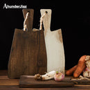 Axya Solid Wood Cutting Board for Photography Props and Dessert Table Vintage Style