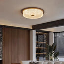 Axyaa Vintage Crystal Ceiling Light in Walnut Finish
