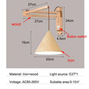 Axyaa Nordic Style Wind Wall Lamp for Bedroom and Aisle - Foldable and Retractable