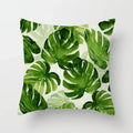 Axyaa Tropical Leaf Cactus Monstera Cushion Cover 45*45cm - Decorative Pillowcase