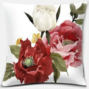 Pink Flower Pattern Cushion Cover by Axyaa - 45x45cm Decorative Pillowcase