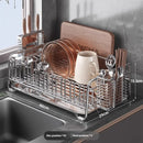 Stainless Steel Drainer Rack for Kitchen Organization - Axyaa Dish Drying Shelf