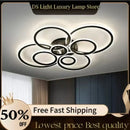Nordic Style Modern Ceiling Lamp Set by Axyaa for Living Room and Bedroom