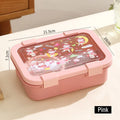 Axyaa 1250ML Cartoon Lunch Box & Soup Bowl Set