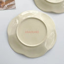 Axyaa Ceramic Dining Dessert Salad Plate Set - Household Serving Plates