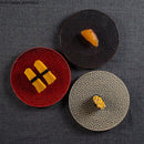 Axya Ceramic Honeycomb Dinner Plate Sushi Dish Fruit Tray Dim Sum Dish