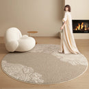 Modern Axyaa Plush Rug: Soft, Fluffy Round Carpet for Bedroom, Living Room - Light Luxury Décor