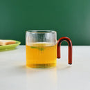 Axyaa Ripple Glass Mug - Colorful Heat-Resistant Milk Tea Coffee Cup