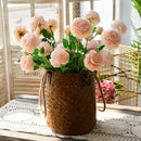 Axyaa Grass Woven Flower Basket: Universal Indoor Succulent Organizer