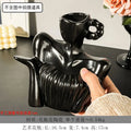 Axyaa Woman Statue Ceramic Vase | Home Decoration Flower Arrangement Accessory