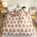 Axyaa Winter Microfiber Duvet Comforter - Thick & Washable - Small Queen King Size