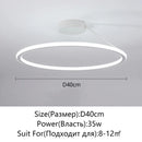 Axyaa Round LED Ceiling Chandelier for Bedroom, Dining Room & Study Room