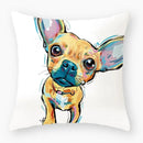 Axyaa Dog Yorkie Pug Cute Pillowcase Sofa Bedroom Decoration