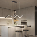 Axyaa Modern Gold/Black LED Chandelier for Dining Kitchen Bar Shop - AC100-240V