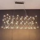 Axyaa Stainless Steel Chandelier: Modern High-end Lighting for Dining, Living & Cafe Bars