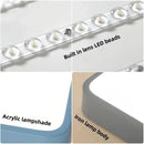 Axyaa Nordic Macaron LED Square Ceiling Light: Modern Iron Home Lamp for Living Room, Bedroom, Study